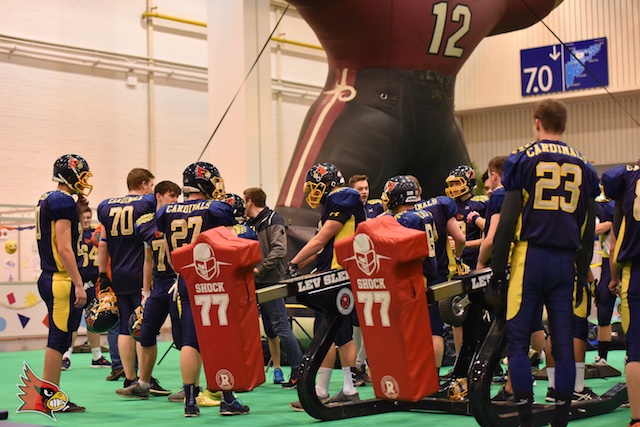 Die U19 bei Mode Heim Handwerk